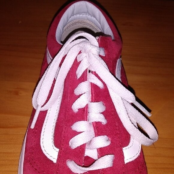 Vans Burgundy Red Suede Off the Wall Sneakers, Men's Sz 6/Woman's Sz 7.5 - Picture 10 of 12